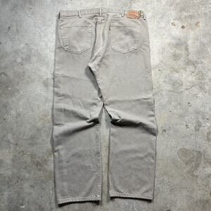 Vintage Y2K Khaki Levis 501 XX Denim Baggy Skater Jeans Size 44x32